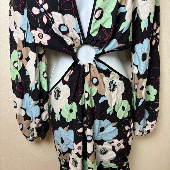 Finders Keepers Foxy Mini Dress Floral - Picture 6 of 7